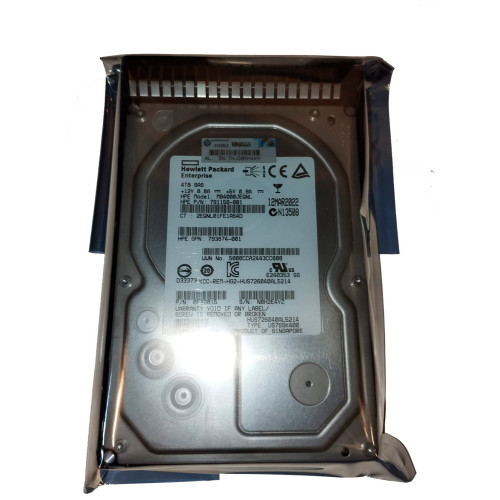 Жесткий диск HPE 4TB 3.5"(LFF) SAS 7,2K 12G PN: 791150-001