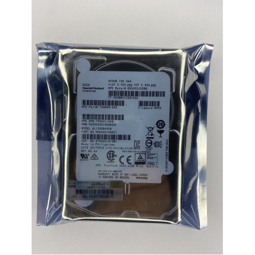 Жесткий диск HP 450GB SAS HDD PN: 744995-002 MODEL: EHO450JDXBB