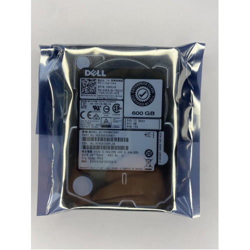 Жесткий диск Dell 600GB SAS HDD PN: 0GK6JN MODEL: AL13SXB60ENY